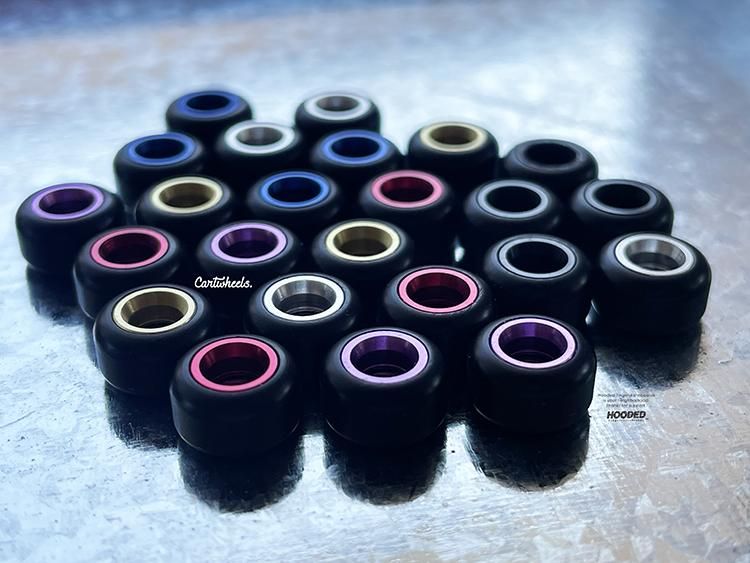 wormwood Black  Cartwheels 指スケ CARTWHEELS V4/R BLACK | ブラックウィール - HOODED【指スケ