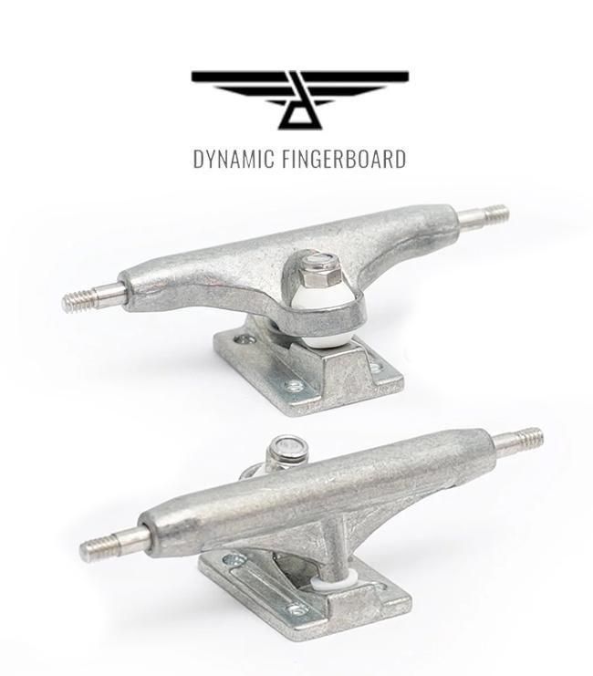 指スケ Dynamic trucks 34mm DYNAMIC TRUCKS【Chrome x Chrome】LOGO刻印 | Fingerboard
