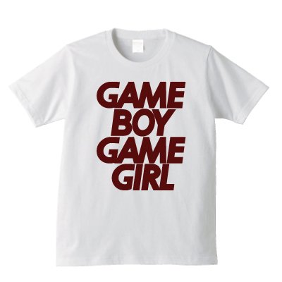 ゲームボーイゲームガール Tシャツ 暮らしを楽しくする ほんの 小さな デザイン スモールデザイン 東京 吉祥寺