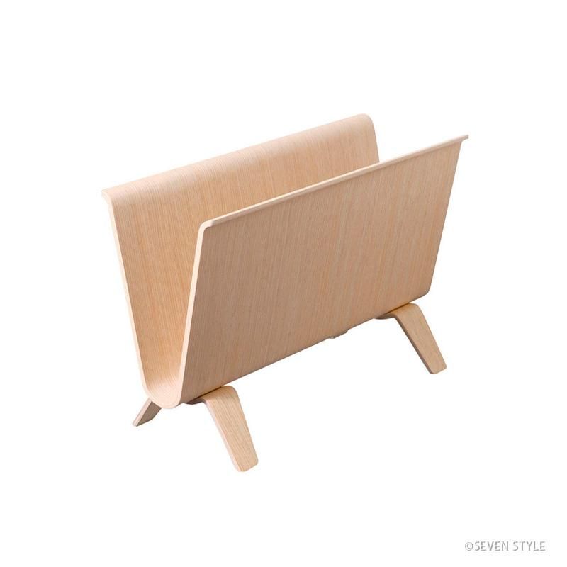 即納品】サイトーウッド Magazine Rack (white oak grain