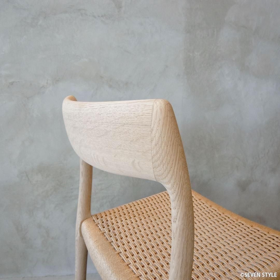 送料無料】JL モラー No.77 Side Chair （オーク材 / ソープ仕上げ