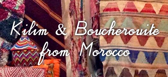 Morocco モロッコ kilims キリム boucherouite ボシャラウィット