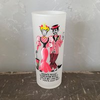 【Vintage】1950's Frost Painted Glass フロストペイントグラス 4