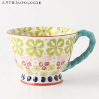  【Anthropologie】With A Twist Teacup　ツイストティーカップ　グリーン<img class='new_mark_img2' src='https://img.shop-pro.jp/img/new/icons60.gif' style='border:none;display:inline;margin:0px;padding:0px;width:auto;' />