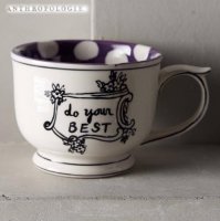 【Anthropologie】Crowned Leaf Mug クラウンリーフマグ パープル<img class='new_mark_img2' src='https://img.shop-pro.jp/img/new/icons60.gif' style='border:none;display:inline;margin:0px;padding:0px;width:auto;' />