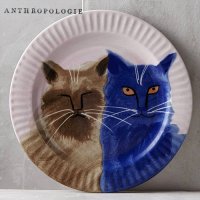 【Anthropologie】The Farm Dessert Plate  cat　ねこプレート<img class='new_mark_img2' src='https://img.shop-pro.jp/img/new/icons12.gif' style='border:none;display:inline;margin:0px;padding:0px;width:auto;' />