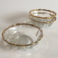 【Vintage】Glass Flower bowl ガラスフラワーボウル 3点セット<img class='new_mark_img2' src='https://img.shop-pro.jp/img/new/icons12.gif' style='border:none;display:inline;margin:0px;padding:0px;width:auto;' />