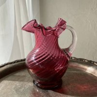 VintagePink glass flower vase ӥơ ԥ󥯥饹ִ/