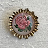 【Vintage】Rose motif brooch ビンテージ ローズモチーフブローチ
