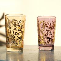 Mint tea glass Ǯߥȥƥ饹2ĥåȡorange&purple