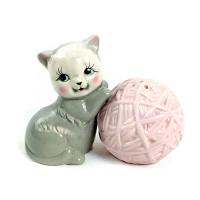 Kitten & Yarn　S&P 　子猫と毛糸のソルト＆ペッパー