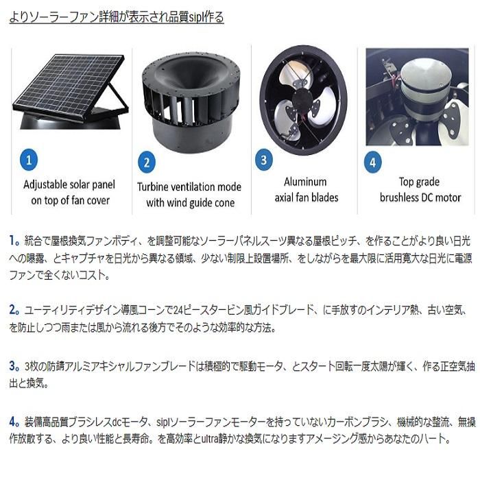 工場換気排気ファン30ワットソーラーパネル電源 14インチ、エア 工場換気排気ファン30ワットソーラーパネル電源 14インチ、エア