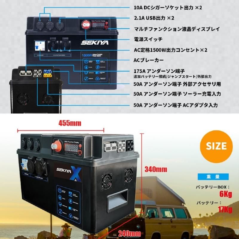 6000W大容量蓄電リチウム電池キット、bluetti ポータブル電源 eb150