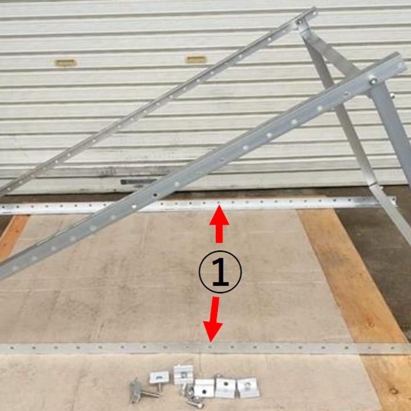 SEKIYA ソーラーパネル 組立式 架台 200wパネル 1枚用 工事不要 自家