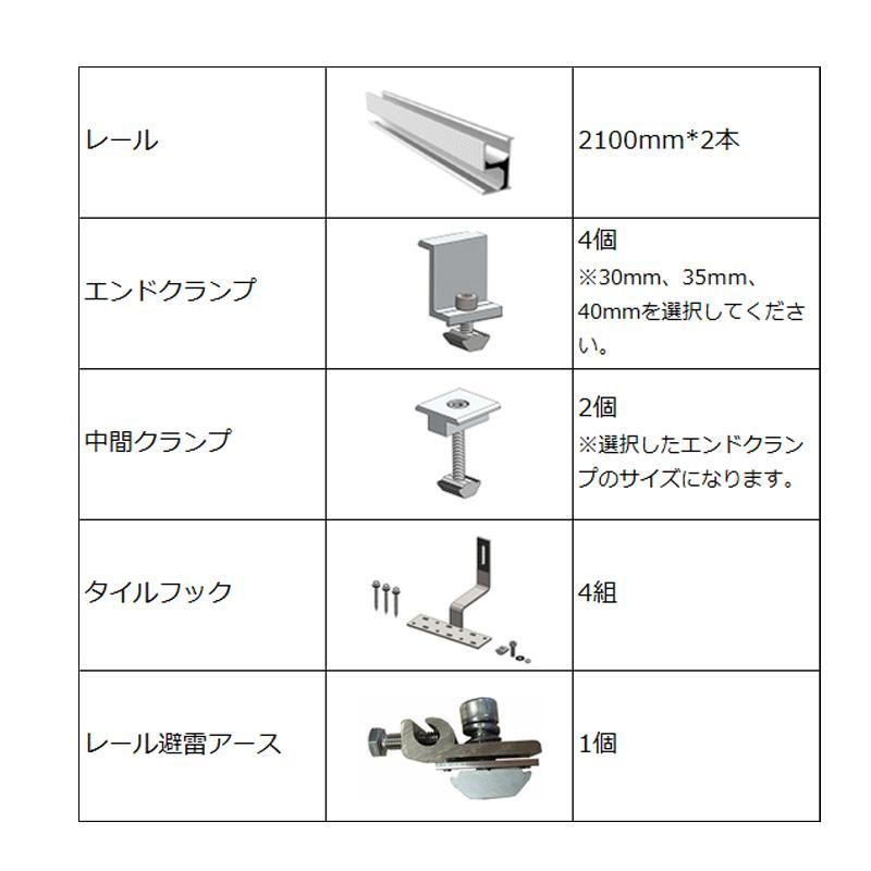 SEKIYA ソーラーパネル 傾斜屋根架台 レールシステム パネル 2枚 SEKIYA ソーラーパネル 傾斜屋根架台 レールシステム パネル 2枚