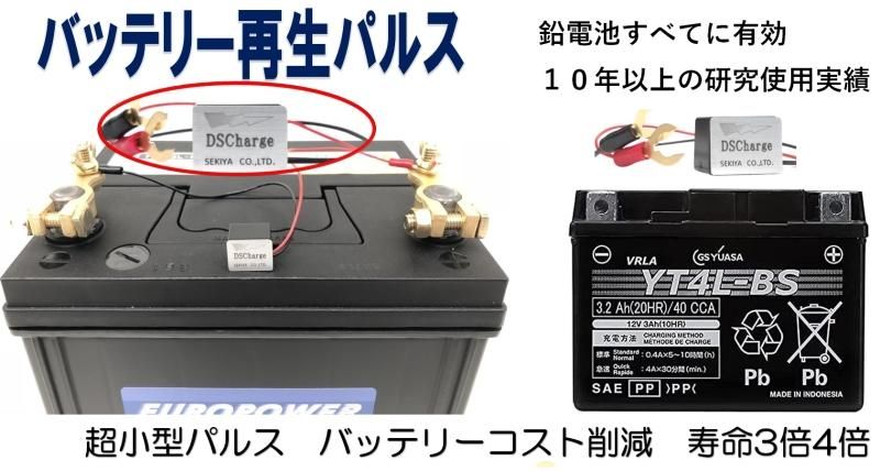 バッテリー 自動再生 超小型パルス DS Charger バッテリー交換