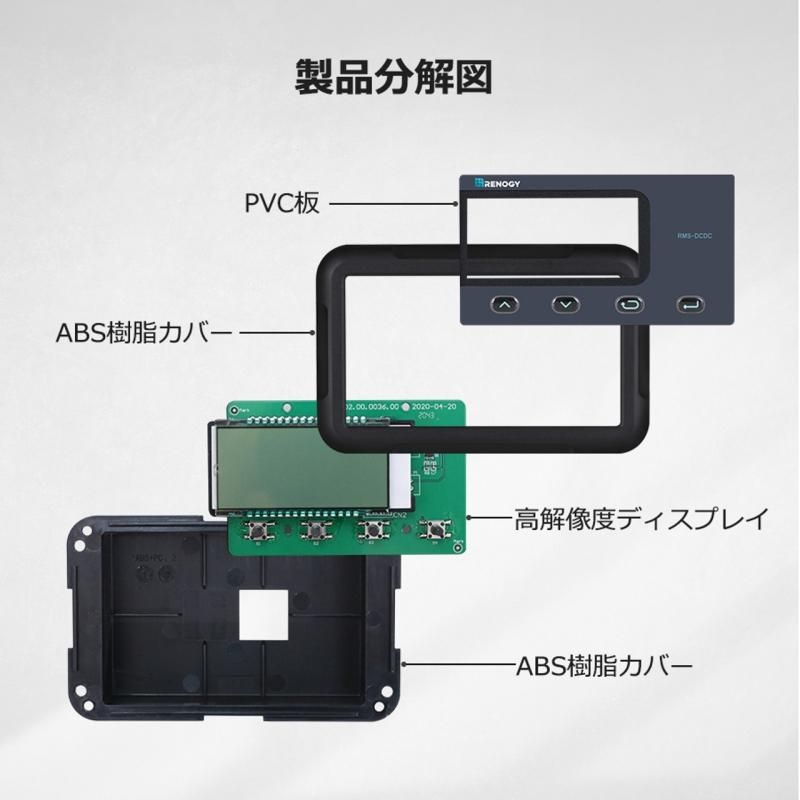 MPPT走行充電器専用液晶モニター【DCC走行充電器専用】 MPPT走行充電器専用液晶モニター【DCC走行充電器専用】