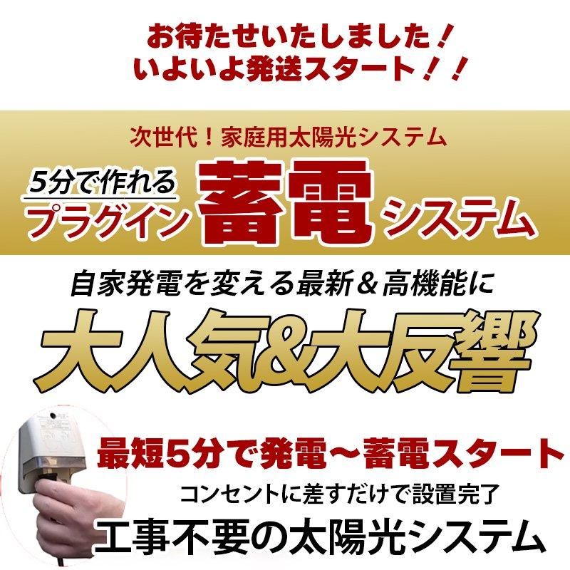 プラグイン蓄電システム ハイブリッドマイクロインバーター プラグイン蓄電システム ハイブリッドマイクロインバーター