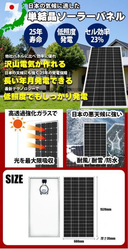 ★本日限定価格★ソーラーパネル 100w×2枚 コネクタ付属 最大800Wh発電 ☆本日限定価格☆ソーラーパネル 100w×2枚 コネクタ付属 最大