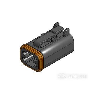 OEM 72114-94BK W&W Socket housing >DT< by Deutsch 14-154