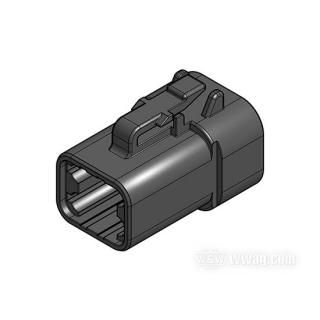 OEM 72614-01BK W&W Socket housing >DTP< by Deutsch 14-184