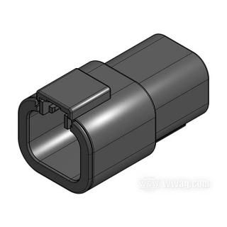 OEM 72604-01BK W&W Pin housing >DTP< by Deutsch 14-186