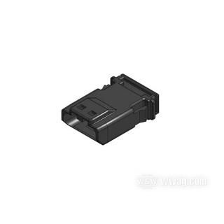OEM 72907-11 W&W Pin housing >MX 19< by JAE 14-524