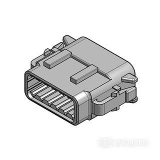 W&W Socket housing >DTM < by Deutsch 14-576