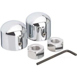 OEM 43896-56 W&W Chrome Front Axle Nut Covers 15-260