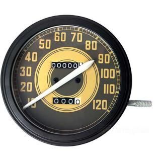 W&W Army Style Fat Bob Speedometer 19-206