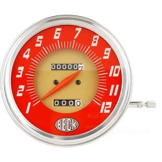 W&W Beck Style Fat Bob Speedometer 19-577