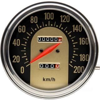 W&W 1962-1967 Tombstone Style Fat Bob Speedometer 19-615