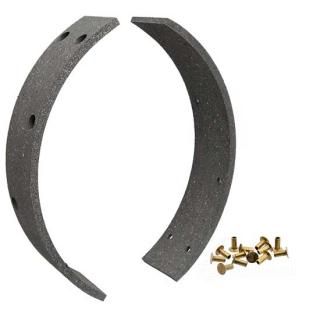 OEM 41848-38 W&W The Cyclery Brake Shoe Linings for Big Twins 1937-1957 27-753