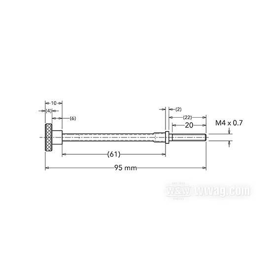 W&W Bates Idle Adjuster Screws for CV-Carburetors 67-599