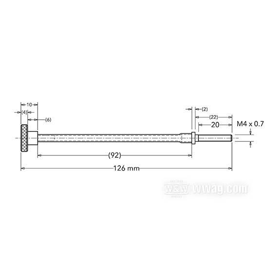 W&W Bates Idle Adjuster Screws for CV-Carburetors 67-600