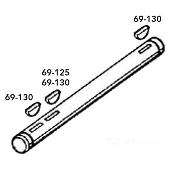 OEM 26340-36 W&W Woodruff key 69-125