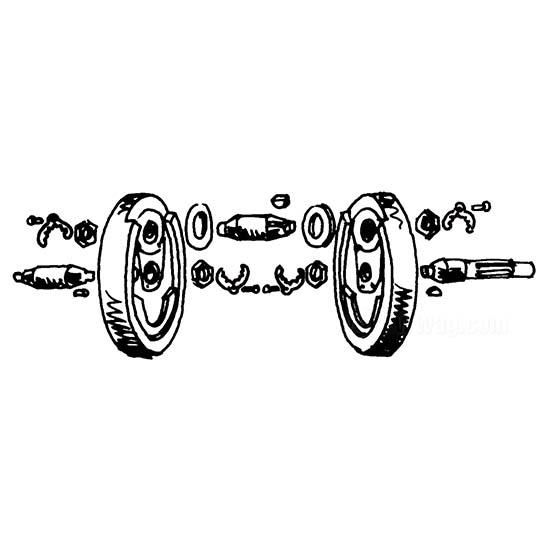 OEM 23971-41 W&W Locking Plates for Flywheels 69-311