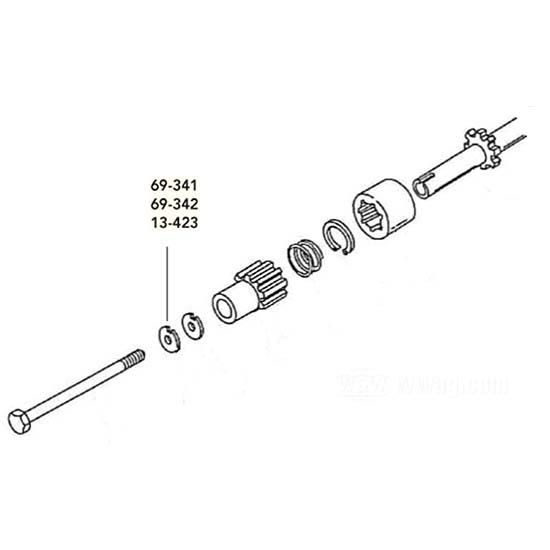 OEM 33125-89 W&W Tab washer 69-341
