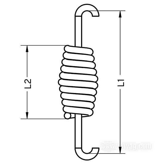 OEM 49725-07 W&W Jiffy Stand Springs 69-508