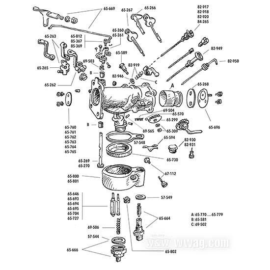 OEM 27326-54 W&W Fixed jet >#9< by Into The Wilderness 69-585