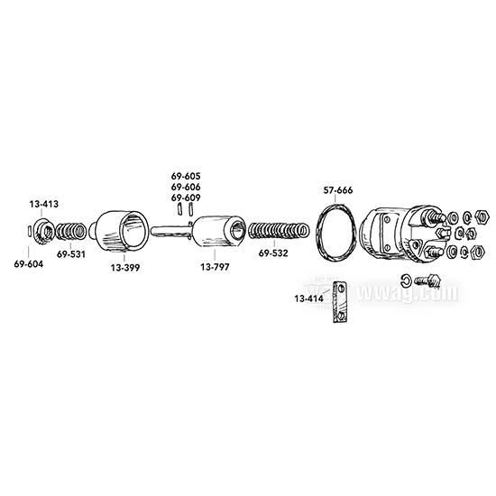 OEM 257 W&W Grooved Pins 69-604
