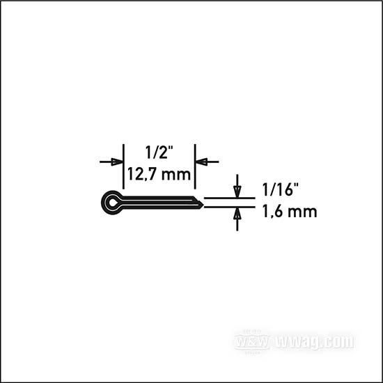 OEM 0290 W&W Individual Cotter Pins 69-612