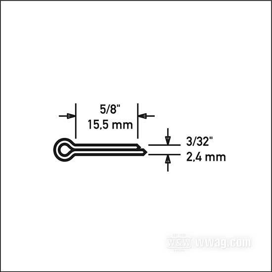 OEM 0291 W&W Individual Cotter Pins 69-613