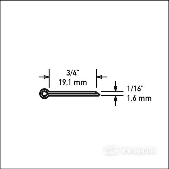 OEM 515 W&W Individual Cotter Pins 69-634