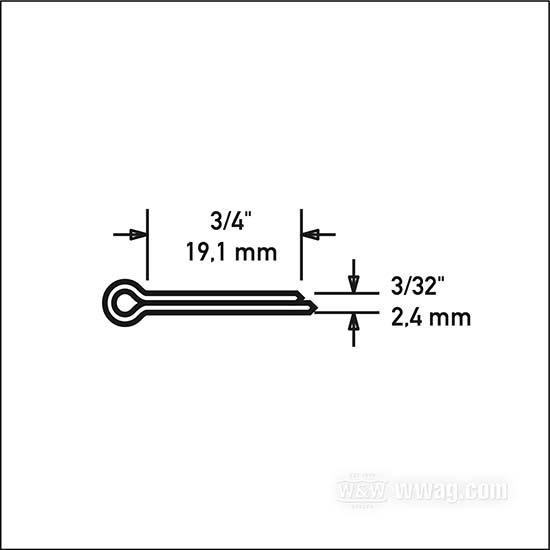 W&W Individual Cotter Pins 69-636