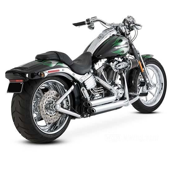 W&W Vance & Hines Shortshots Staggered 2-2 Exhaust Systems 71-095