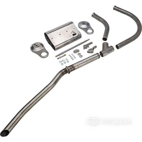 OEM 1004-15 W&W The Cyclery Exhaust Systems for IOE Twins 1915-1923 71-452