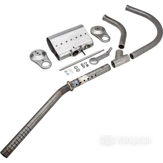 OEM 1004-15 W&W The Cyclery Exhaust Systems for IOE Twins 1915-1923 71-453