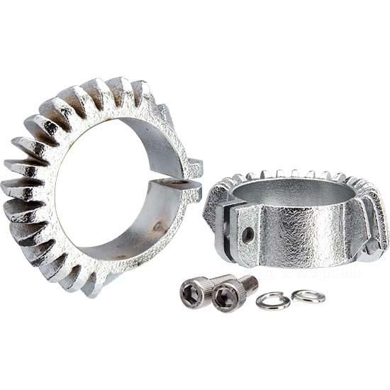 W&W Head Pipe Clamps with Cooling Fins 73-002