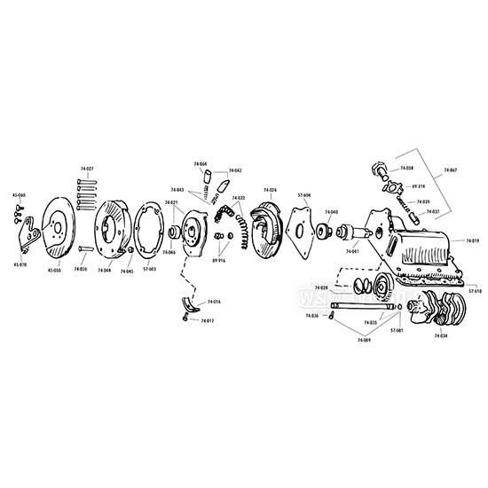 OEM 2244-41 W&W Shaft 74-035